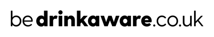 Black drinkaware logo on a white background