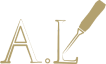 A gold icon of two letters symbolizing engraving