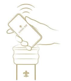 A goldei icon showing usafe of the NFC