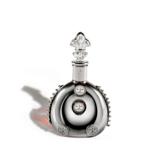 A packshot of a Louis XIII bottle Black Pearl Anniversary Edition